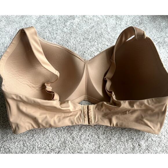 Lot of 2 Auden 40DDD Lightly Lined Wireless Black Beige Comfort Bra Great Shape - Picture 3 of 7